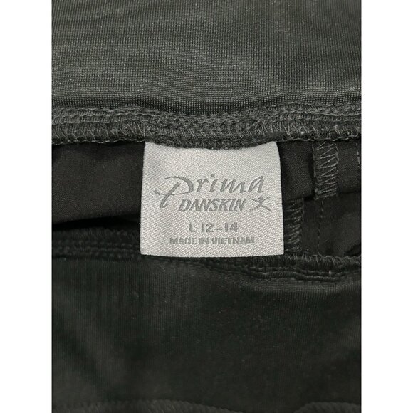 Prima Danskin Pull On Capri Pants Black Sz Large Yoga Workout Athleisure - Picture 6 of 11